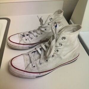 Converse White High-Top Sneakers